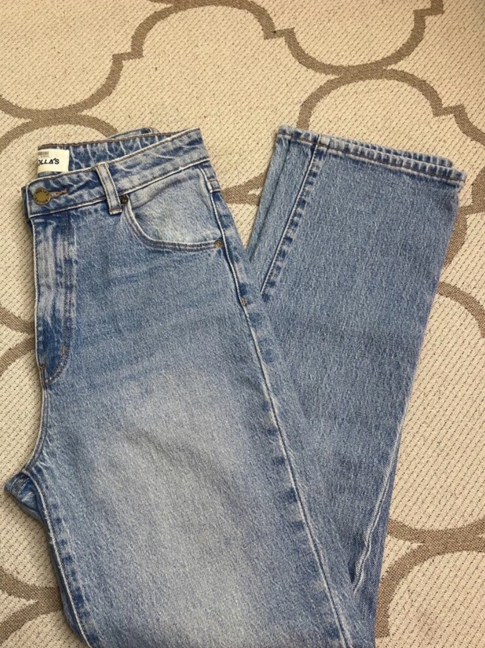 Rolla's light Wash Straight Leg Jeans